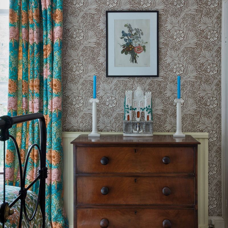 Marigold Wallpaper - Brick/Manilla - Morris & Co - 216482 - Premier Wallcovering
