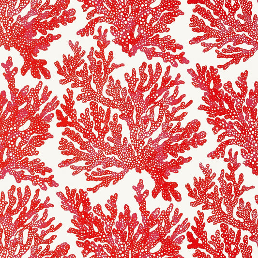 Marine Coral Wallpaper - Coral - Thibaut - T10120 - Premier Wallcovering