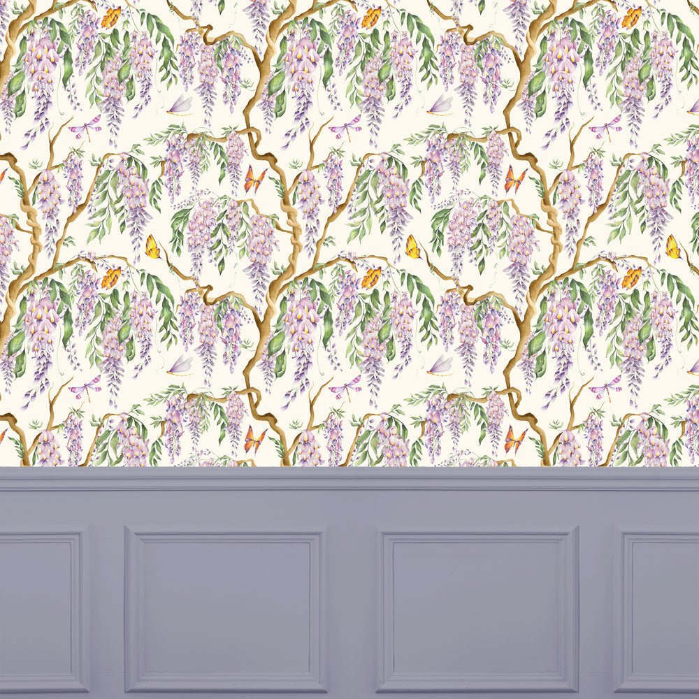 Mariposa Wallpaper - Cream - Voyage Maison - MARIPOS/WPO/CRE - Premier Wallcovering
