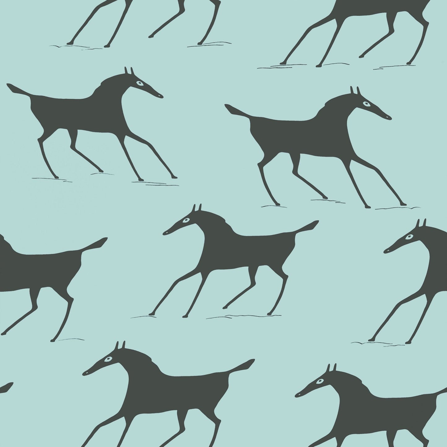 Marlborough Downs Wallpaper - Spa Blue - Thibaut - T13267 - Premier Wallcovering