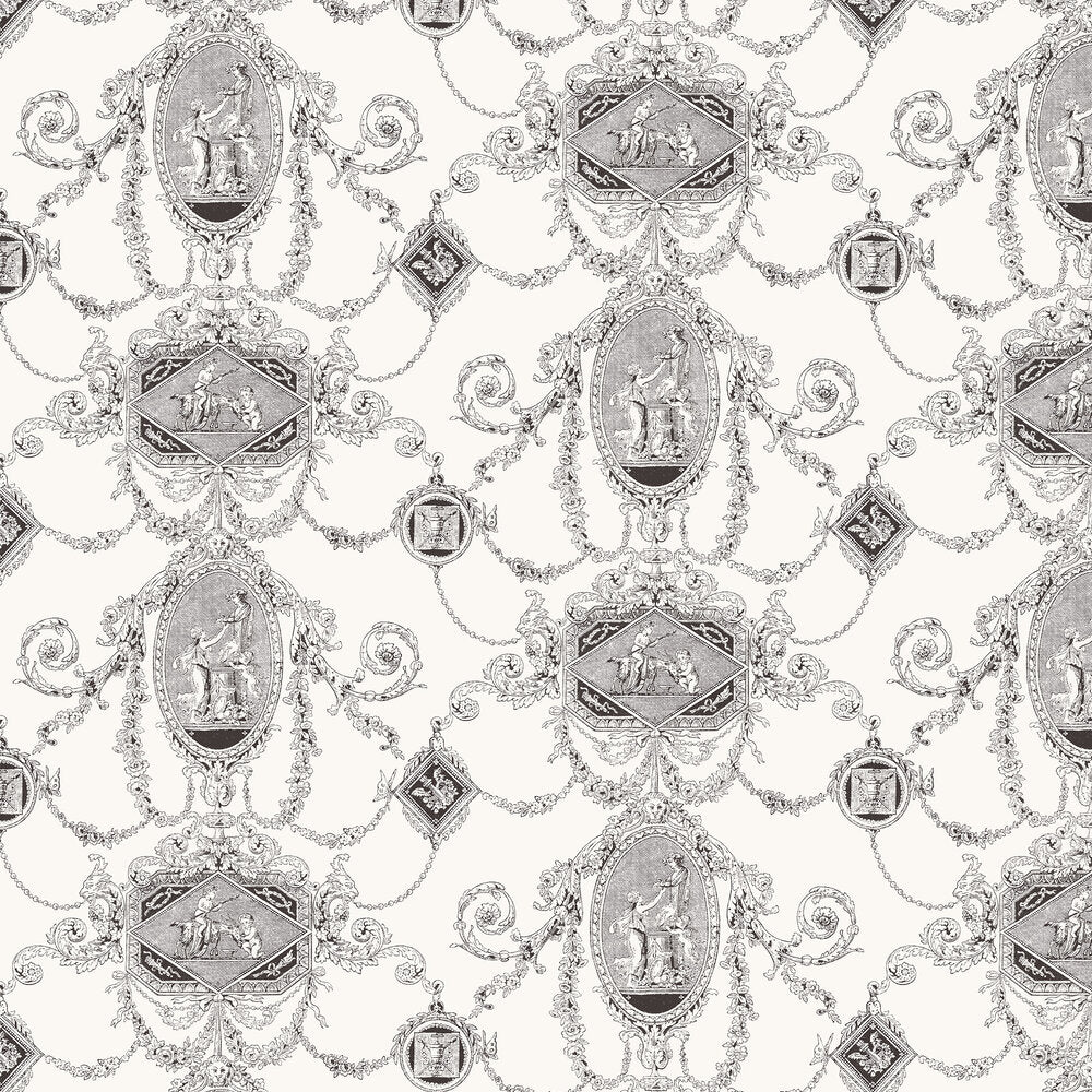 Marlborough Wallpaper - Ivory - Timothy Wilman - TW2455 - Premier Wallcovering