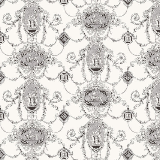 Marlborough Wallpaper - Ivory - Timothy Wilman - TW2455 - Premier Wallcovering