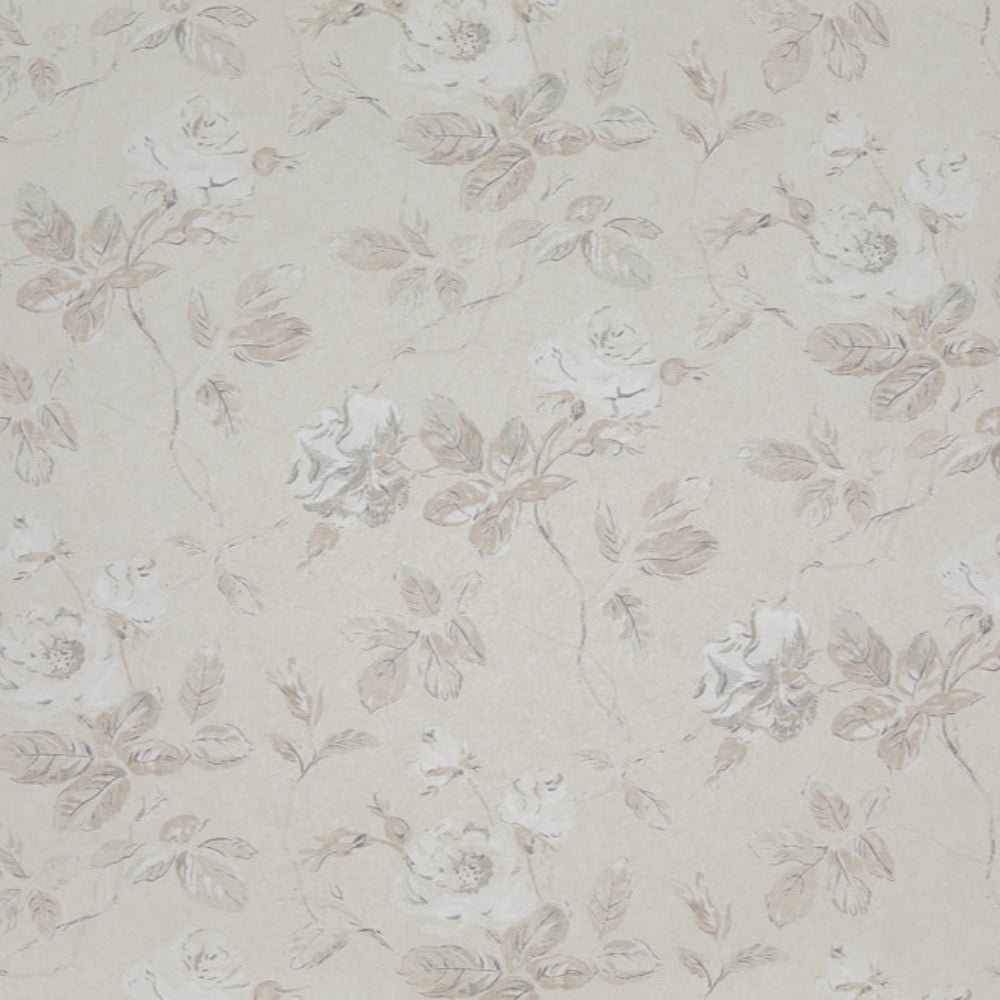 Marlow Wallpaper - Taupe /White On Cream - Blithfield - 980-04 - Premier Wallcovering
