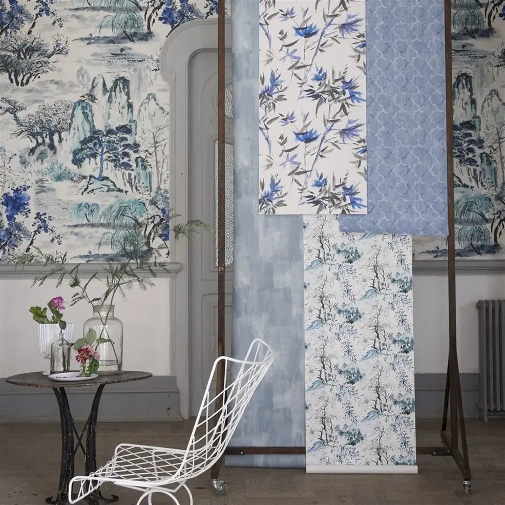 Marmorino Wallpaper - Cobalt - Designers Guild - PDG653/06 - Premier Wallcovering