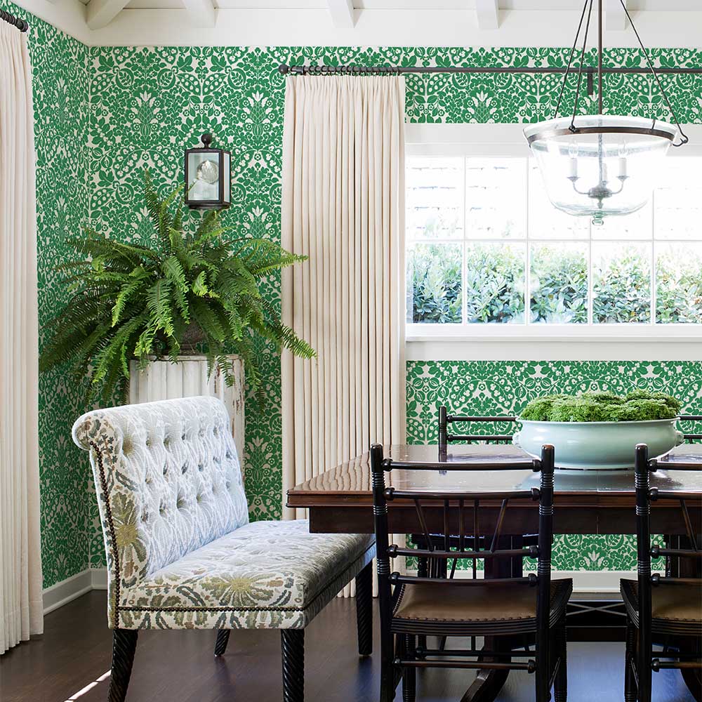 Marni Wallpaper - Green - A Street Prints - FD26333 - Premier Wallcovering