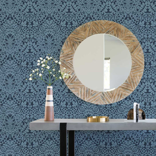 Marni Wallpaper - Navy - A Street Prints - FD26334 - Premier Wallcovering