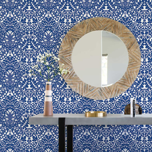 Marni Wallpaper - Royal Blue - A Street Prints - FD26332 - Premier Wallcovering