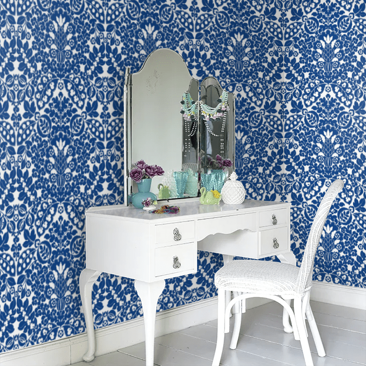 Marni Wallpaper - Royal Blue - A Street Prints - FD26332 - Premier Wallcovering