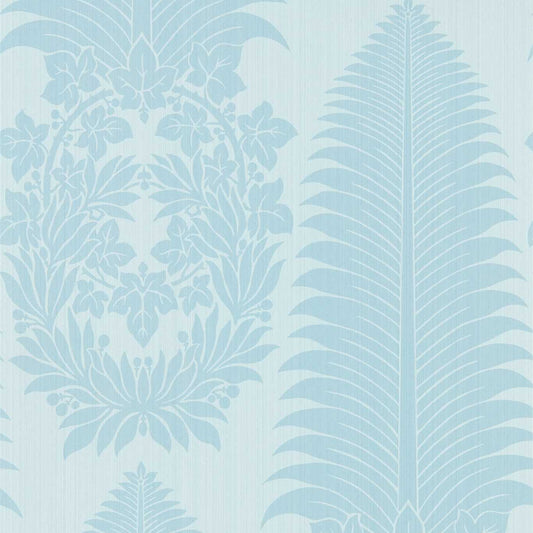 Marsden's Palm Damask Wallpaper - Tigers Eye - ZCOT313022 - Zoffany - Premier Wallcovering