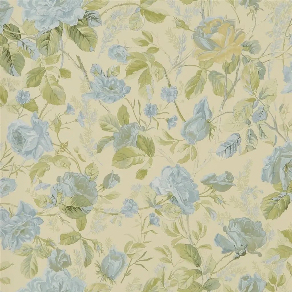 Marston Gate Floral Wallpaper - Blue - Ralph Lauren - PRL705/01 - Premier Wallcovering