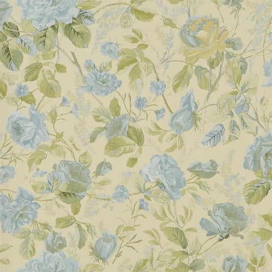 Marston Gate Floral Wallpaper - Blue - Ralph Lauren - PRL705/01 - Premier Wallcovering