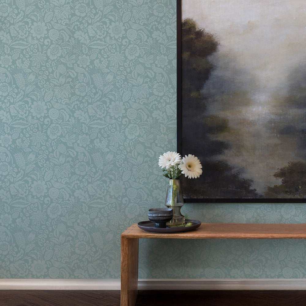 Marta Wallpaper - Light Blue - A Street Prints - FD27363 - Premier Wallcovering
