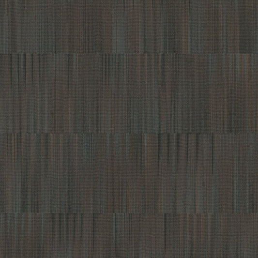 Martinique Linear Texture Wallpaper - Dark Brown - Erismann - 10398 - 47 - Premier Wallcovering