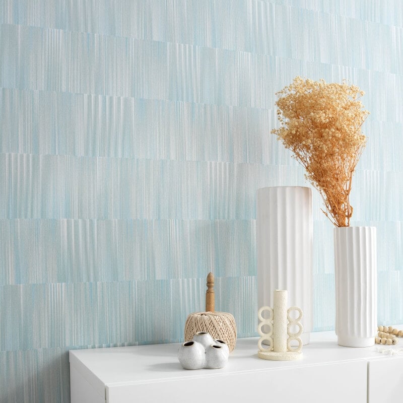 Martinique Linear Texture Wallpaper - Sage - Erismann - 10398 - 35 - Premier Wallcovering
