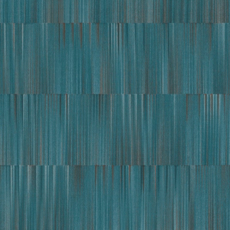 Martinique Linear Texture Wallpaper - Teal - Erismann - 10398 - 19 - Premier Wallcovering