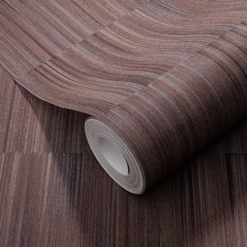 Martinique Linear Texture Wallpaper - Brown - Erismann - 10398 - 21 - Premier Wallcovering