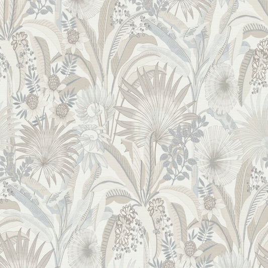 Martinique Tropical Wallpaper - Natural - Erismann - 10390 - 02 - Premier Wallcovering
