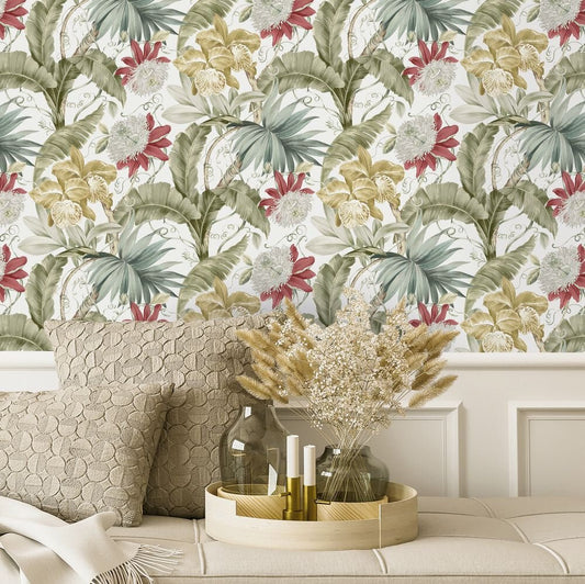 Marwood Wallpaper - Glass House Green - Timothy Wilman - TW2549 - Premier Wallcovering