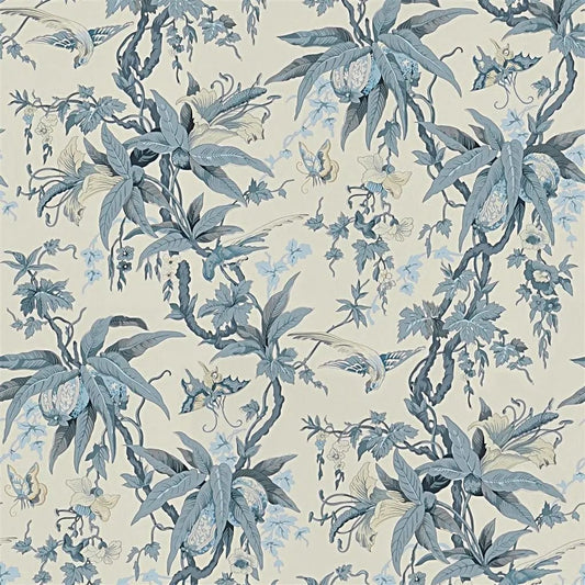 Mary Day Botanical Wallpaper - Slate - Ralph Lauren - PRL5023/01 - Premier Wallcovering