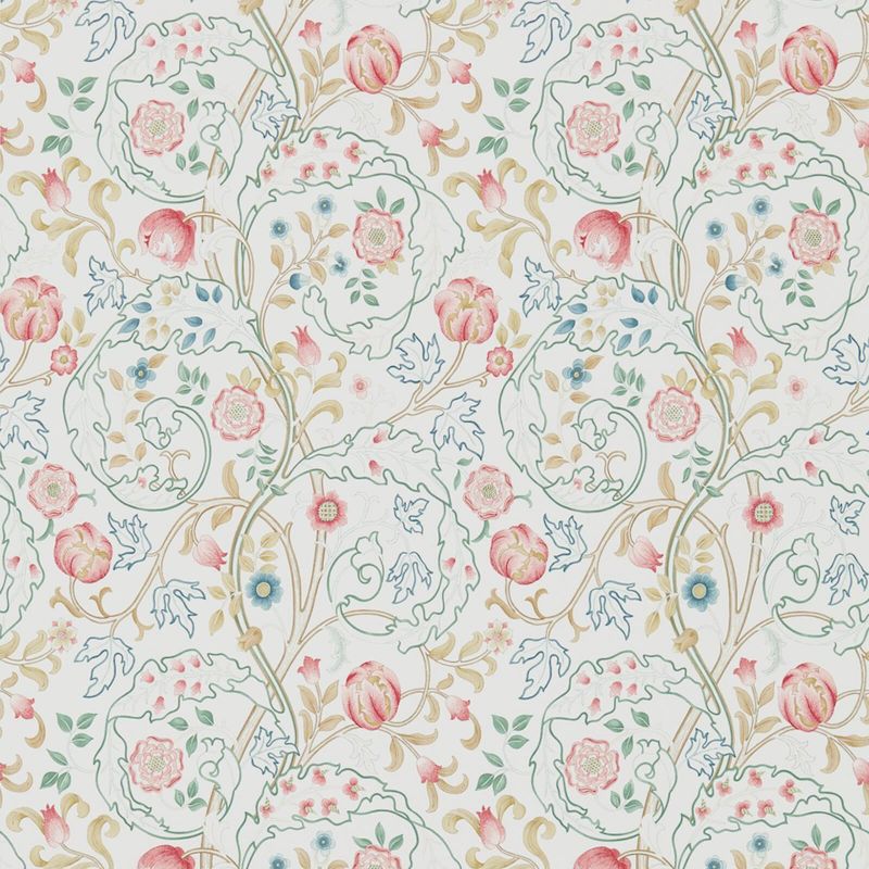 Mary Isobel Wallpaper - Pink/Ivory - Morris & Co - 216839 - Premier Wallcovering