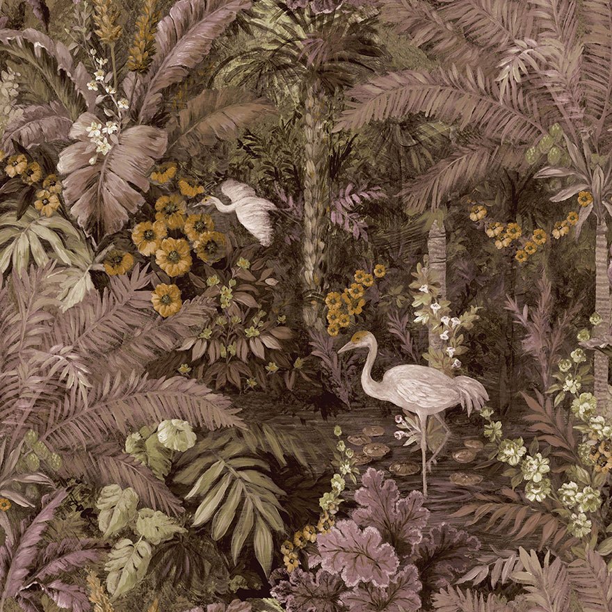 Masoala Wallpaper - Pink - Holden Décor - 91443 - Premier Wallcovering