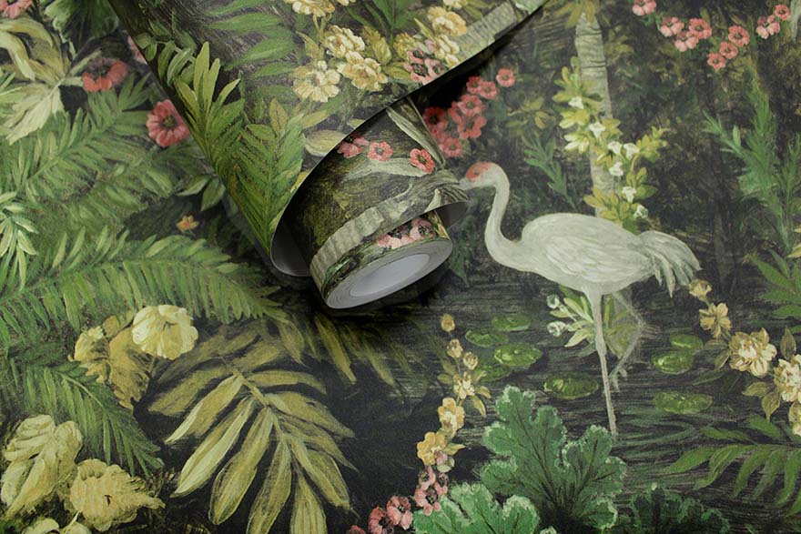 Masoala Wallpaper - Green - Holden Décor - 91442 - Premier Wallcovering