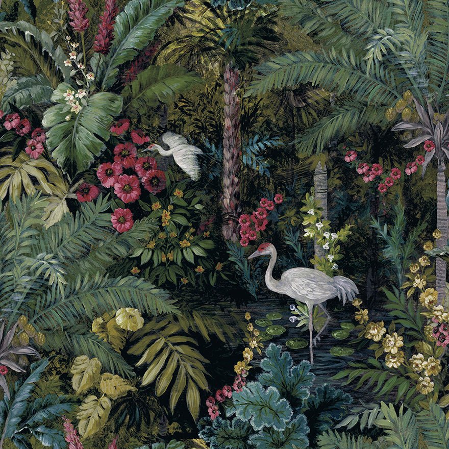 Masoala Wallpaper - Black - Holden Décor - 91441 - Premier Wallcovering