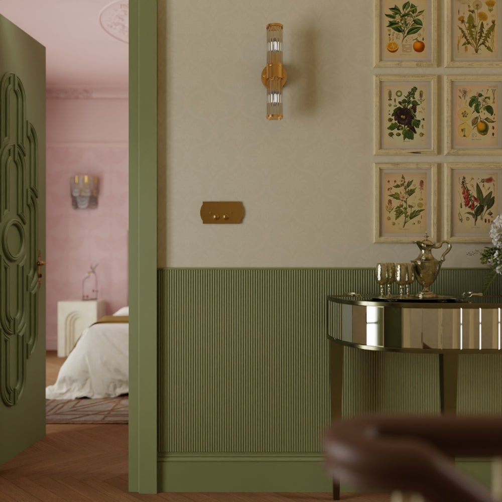 Massena Palace Wallpaper - Stone and Cream - LAN100167 - Lucie Annabel - Premier Wallcovering