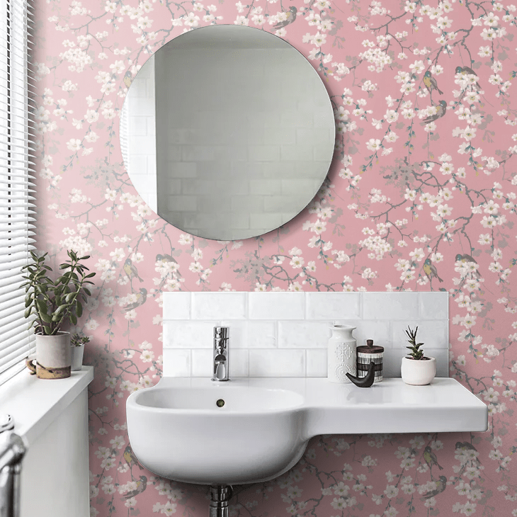 Massingberd Blossom Wallpaper - Oriental - Little Greene - 0260MAORIEN - Premier Wallcovering