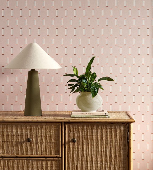 Matchsticks Wallpaper - Blush - Scion - NSCW113278 - Premier Wallcovering