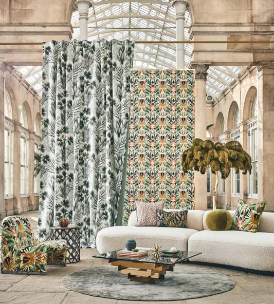 Matupi Wallpaper - Parchment/ Gold - HTEW112774 - Harlequin - Premier Wallcovering
