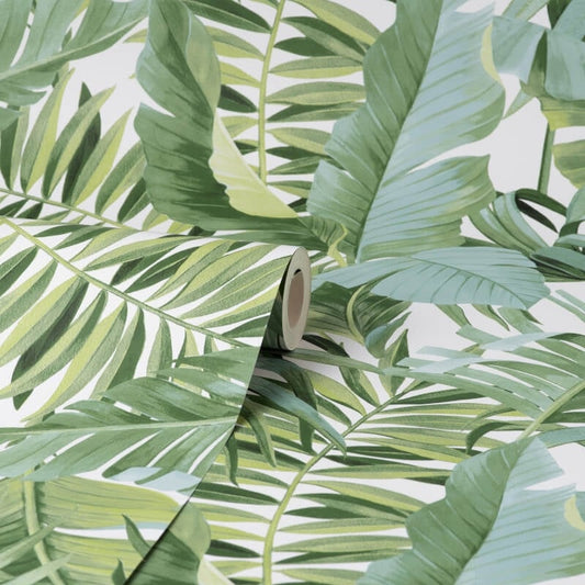 Maui Tropical Wallpaper - Green - Fine Décor - FD42850 - Premier Wallcovering