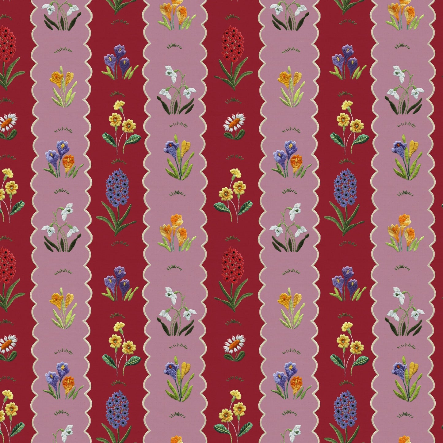 Mavis Wallpaper - Berry & Blush - Wear The Walls - MABB807670 - Premier Wallcovering