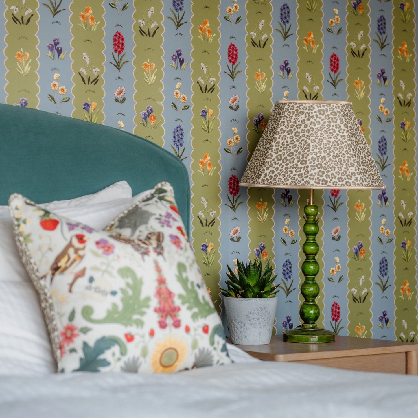 Mavis Wallpaper - Apple & Azure - Wear The Walls - MAAA807670 - Premier Wallcovering