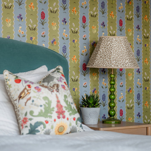 Mavis Wallpaper - Apple & Azure - Wear The Walls - MAAA807670 - Premier Wallcovering