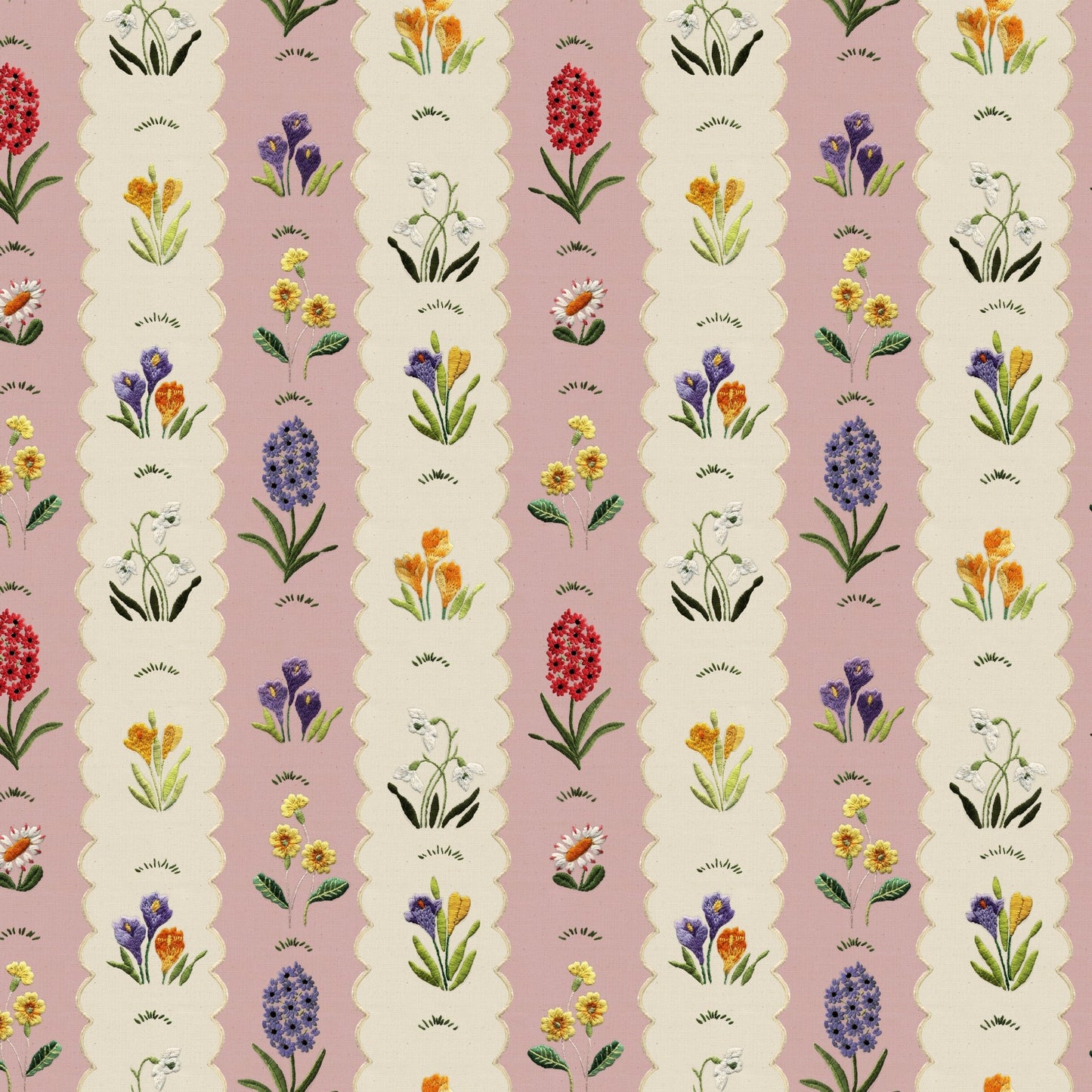 Mavis Wallpaper - Carnation & Cream - Wear The Walls - MACC807670 - Premier Wallcovering