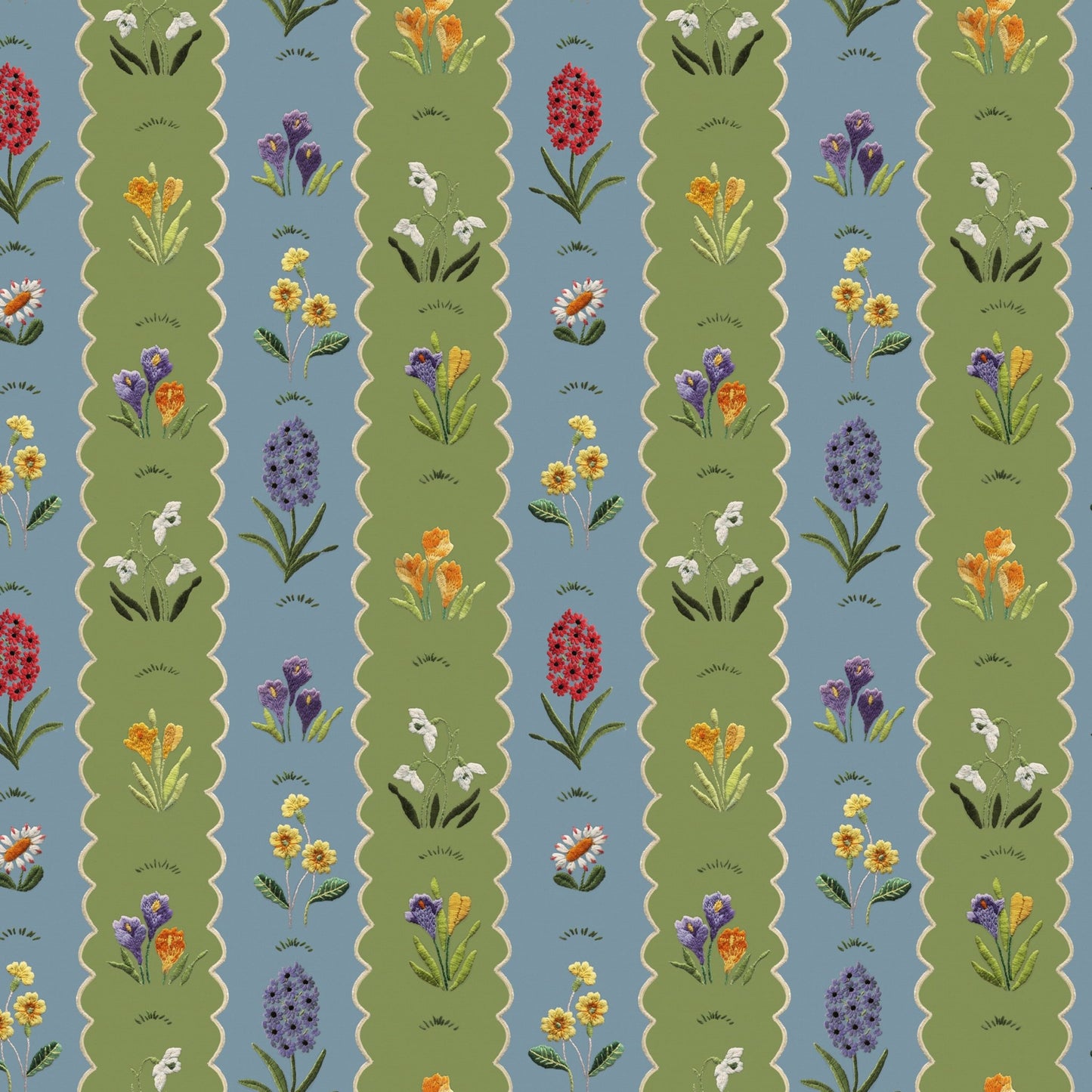 Mavis Wallpaper - Apple & Azure - Wear The Walls - MAAA807670 - Premier Wallcovering