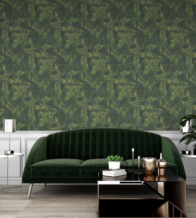 Maya Wallpaper - Hunter's Green - Arley House - MAYA35 - Premier Wallcovering