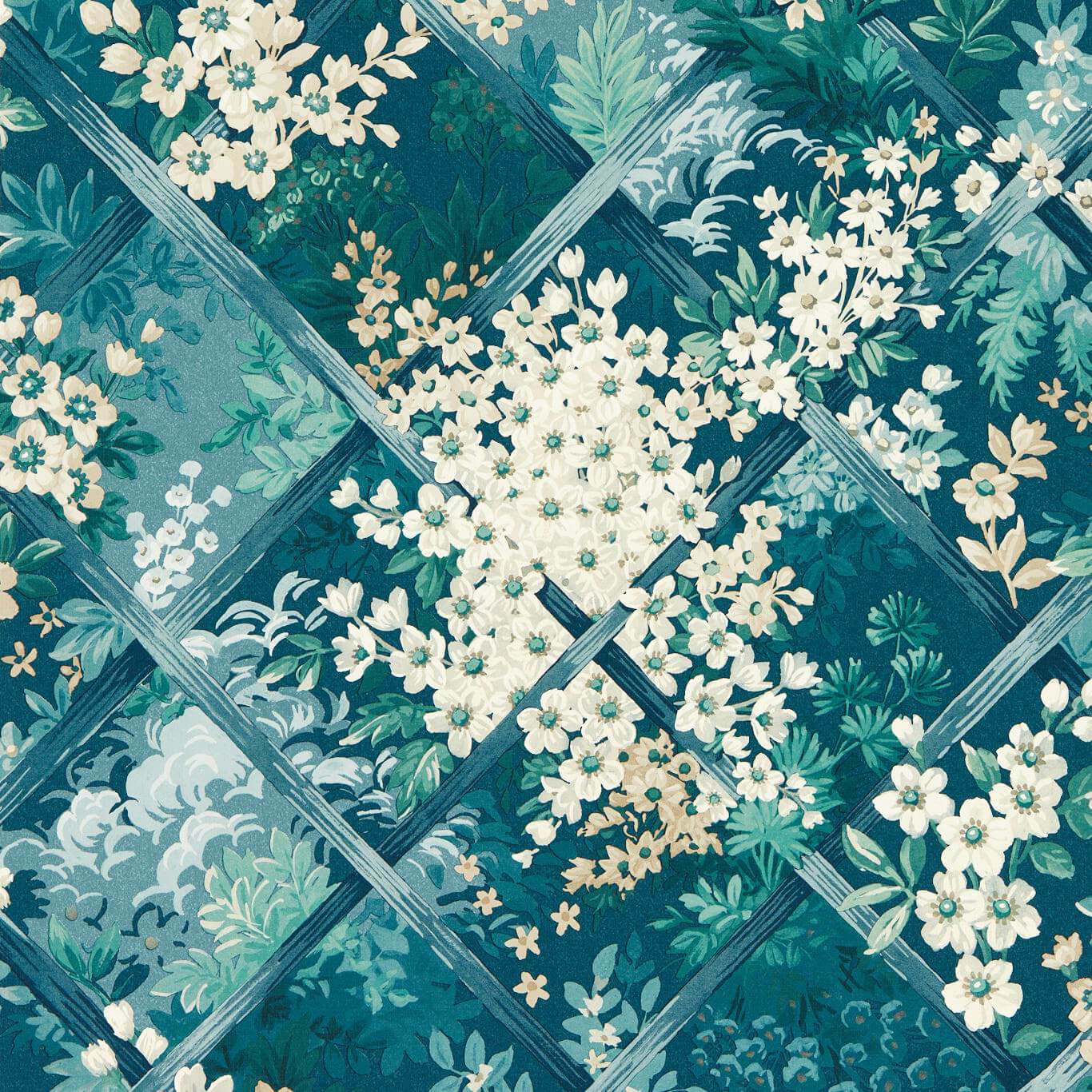 Maymont Wallpaper - Midnight - Clarke & Clarke - W0195/02 - Premier Wallcovering