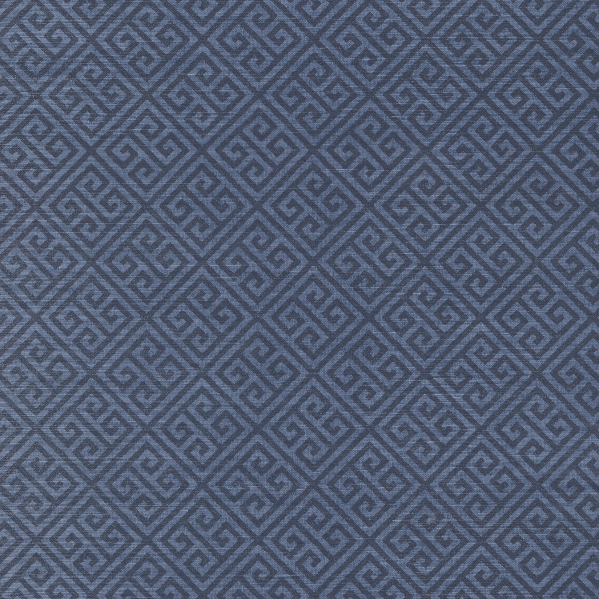 Maze Grasscloth Wallpaper - Navy - Thibaut - T41196 - Premier Wallcovering