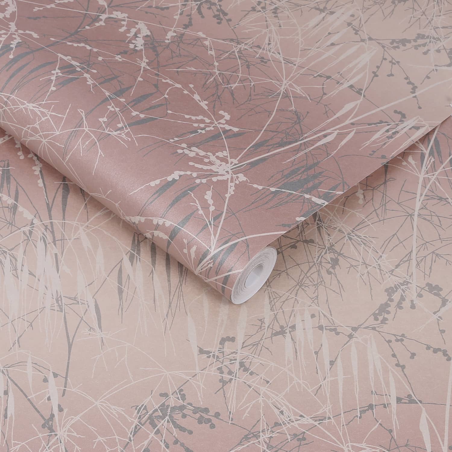 Meadow Grass Wallpaper - Shell & Pewter - Clarissa Hulse - 120370 - Premier Wallcovering