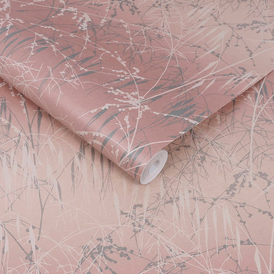 Meadow Grass Wallpaper - Shell & Pewter - Clarissa Hulse - 120370 - Premier Wallcovering