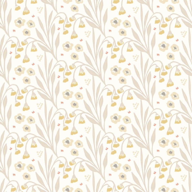 Meadow Stripe Wallpaper - Ochre/Stone - Hoopla Walls - HWA1212W - Premier Wallcovering