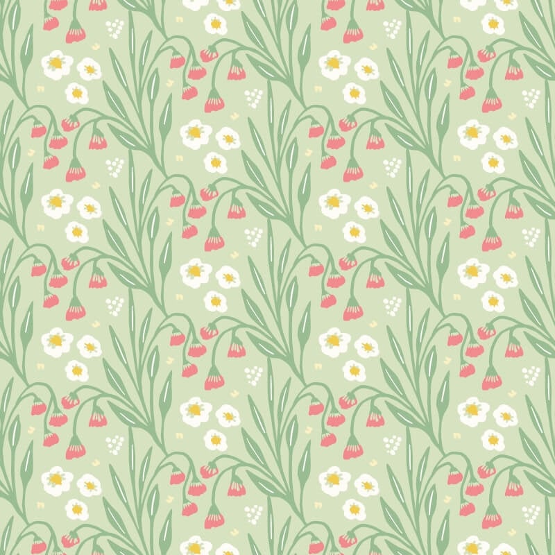 Meadow Stripe Wallpaper - Pistachio - Hoopla Walls - HWA1214W - Premier Wallcovering