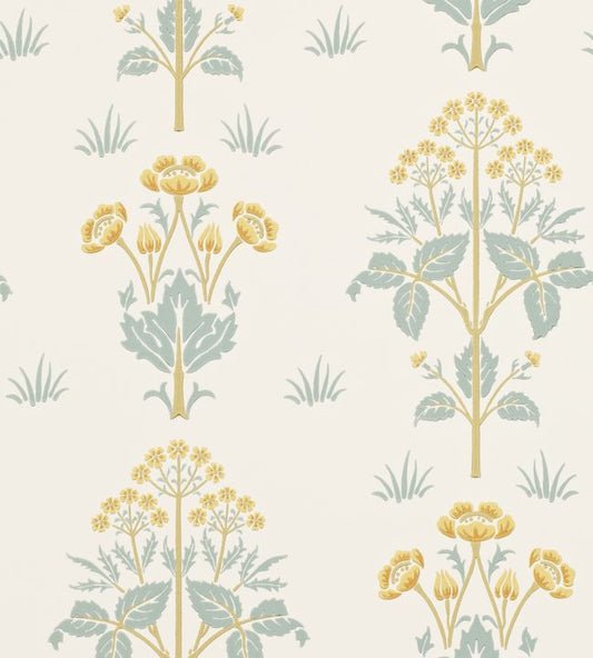 Meadow Sweet Wallpaper - Gold/Slate - 210349 - Morris & Co - Premier Wallcovering