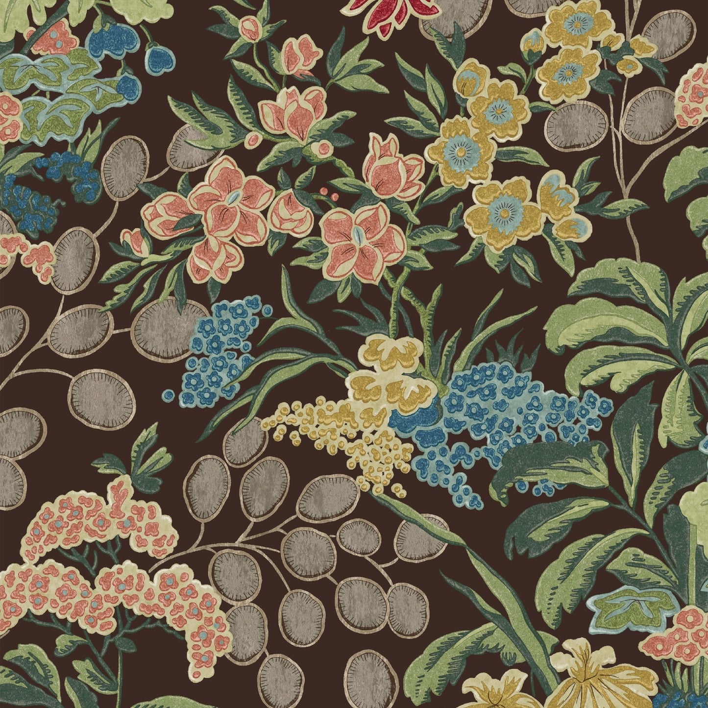 Meadow Wallpaper - Brown - Thibaut - T42037 - Premier Wallcovering
