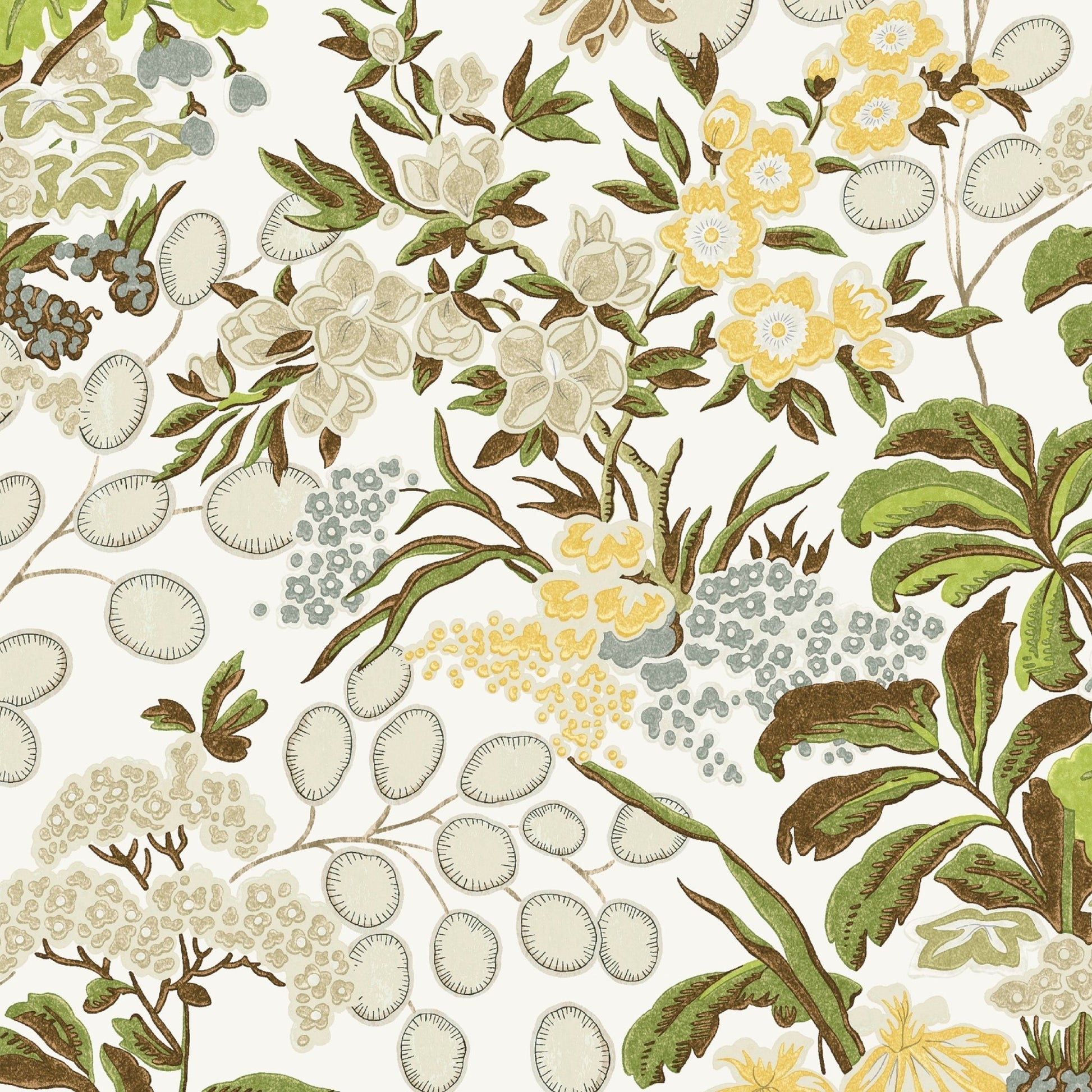 Meadow Wallpaper - Green - Thibaut - T42035 - Premier Wallcovering