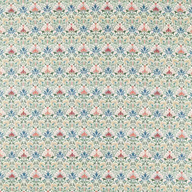 Meda Iris Fabric - Rose/Thyme - Morris & Co - 227366 - Premier Wallcovering