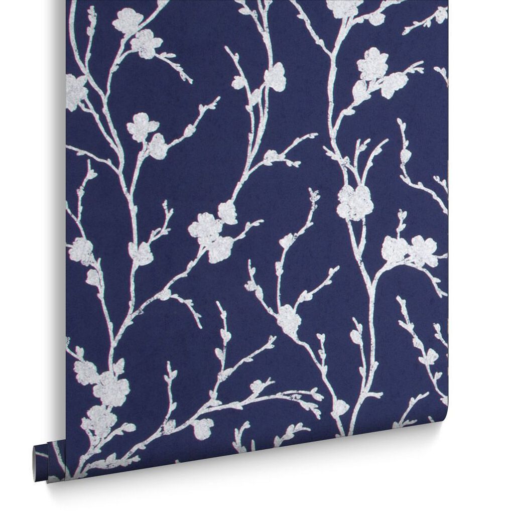 Meiying Wallpaper - Cobalt - Graham & Brown - 103523 - Premier Wallcovering