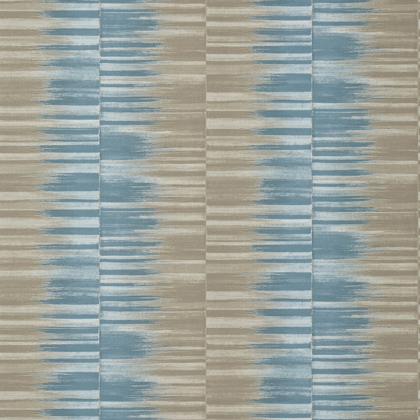 Mekong Stripe Wallpaper - Spa Blue & Beige - Thibaut - T10092 - Premier Wallcovering